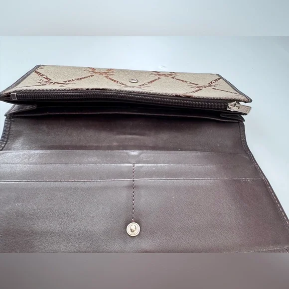 Longchamp Logo Canvas Wallet - Picture 6 of 9